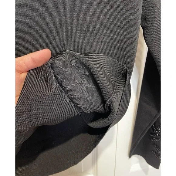 Vintage Venue Womens Beaded Sweater Medium‎ Y2K Whimsigoth Vamp Dark Fairy 90s - Picture 4 of 10